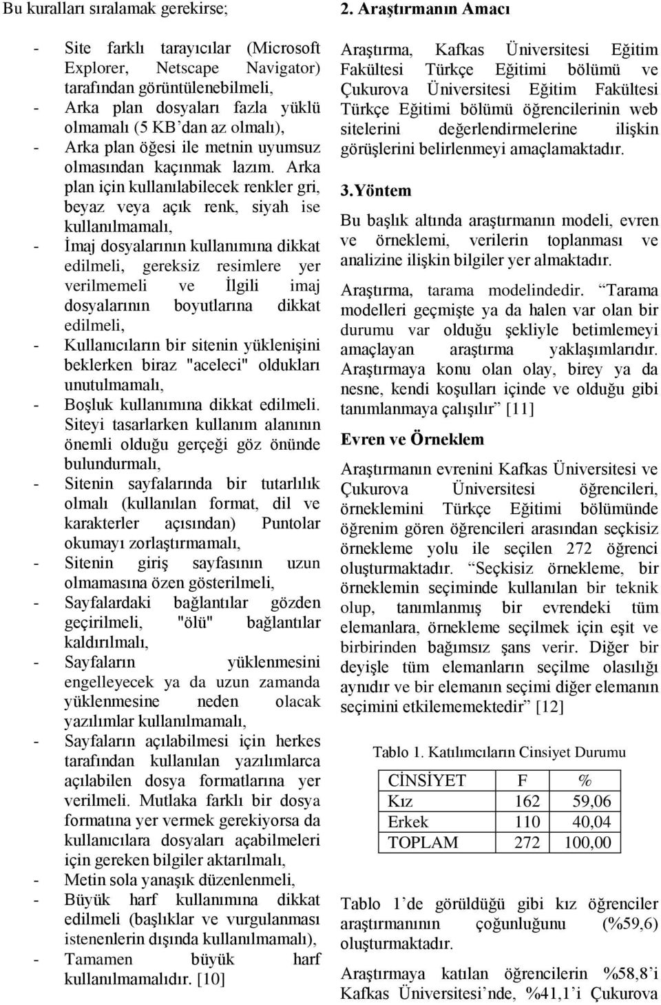 Arka plan için kullanılabilecek renkler gri, beyaz veya açık renk, siyah ise kullanılmamalı, - İmaj dosyalarının kullanımına dikkat edilmeli, gereksiz resimlere yer verilmemeli ve İlgili imaj