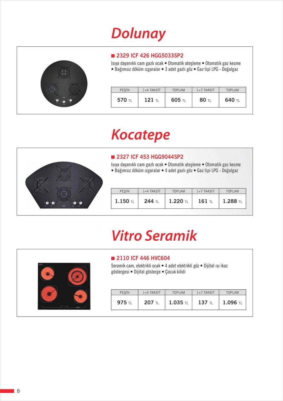 Doğalgaz 1.150 TL 244 TL 1.220 TL 161 TL 1.