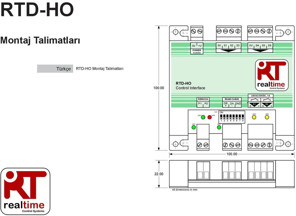 00 RTD-HO Control Interface realtime Control Systems 24VAC/3DC, 1A REMC P1