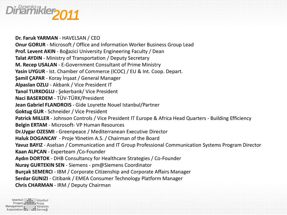 Chamber of Commerce (ICOC) / EU & Int. Coop. Depart.