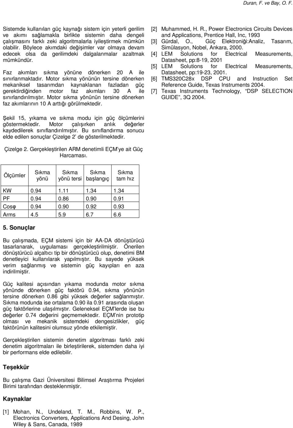 Motor sıkma yönünün tersine dönerken mekaniksel tasarımdan kaynaklanan fazladan güç gerektirdiğinden motor faz akımları 30 A ile sınırlandırılmıştır.