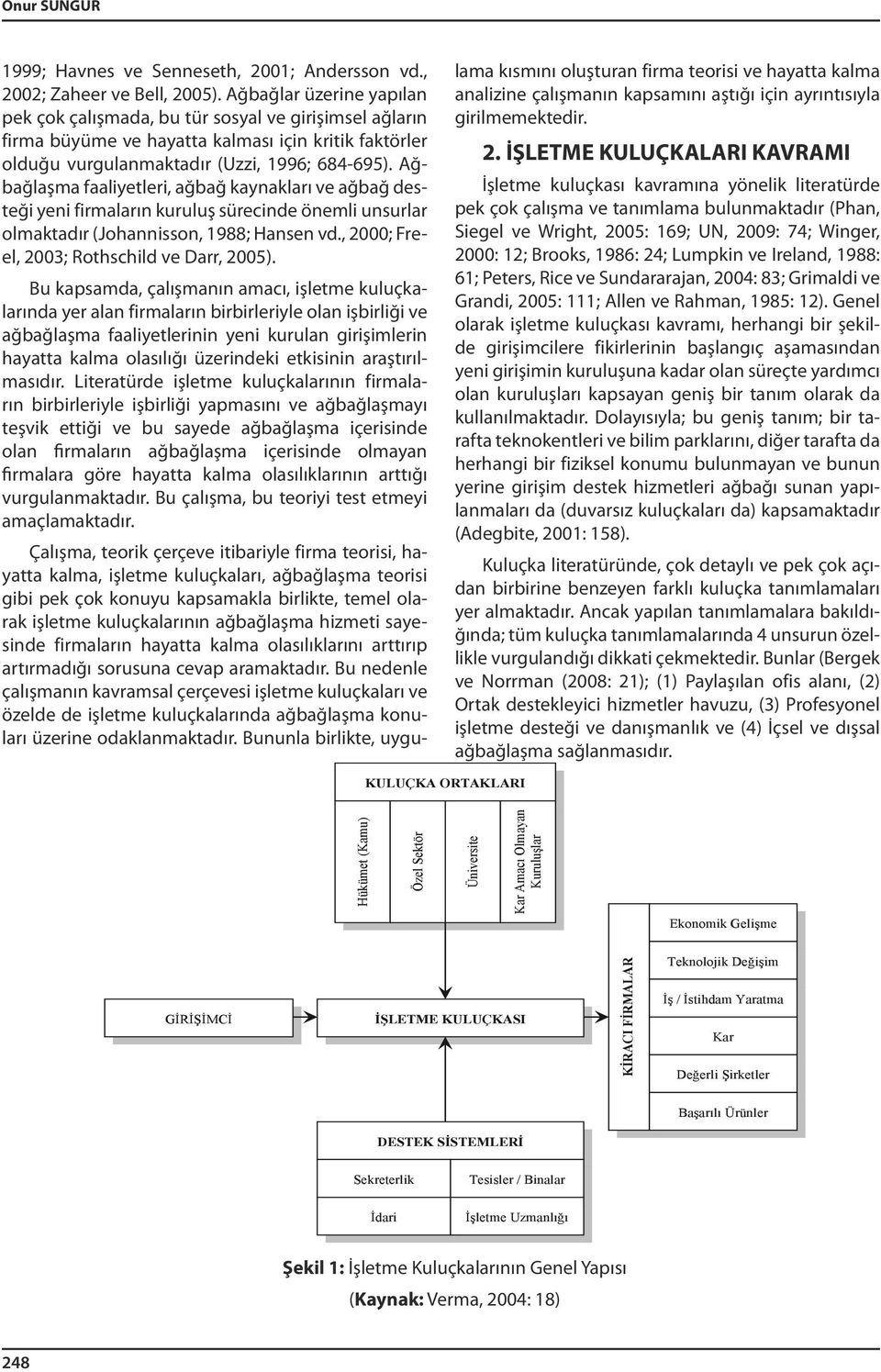 Ağbağlaşma faaliyetleri, ağbağ kaynakları ve ağbağ desteği yeni firmaların kuruluş sürecinde önemli unsurlar olmaktadır (Johannisson, 1988; Hansen vd., 2000; Freel, 2003; Rothschild ve Darr, 2005).