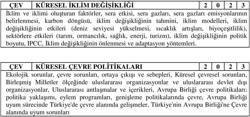 boyutu, IPCC, İklim değişikliğinin önlenmesi ve adaptasyon yöntemleri.