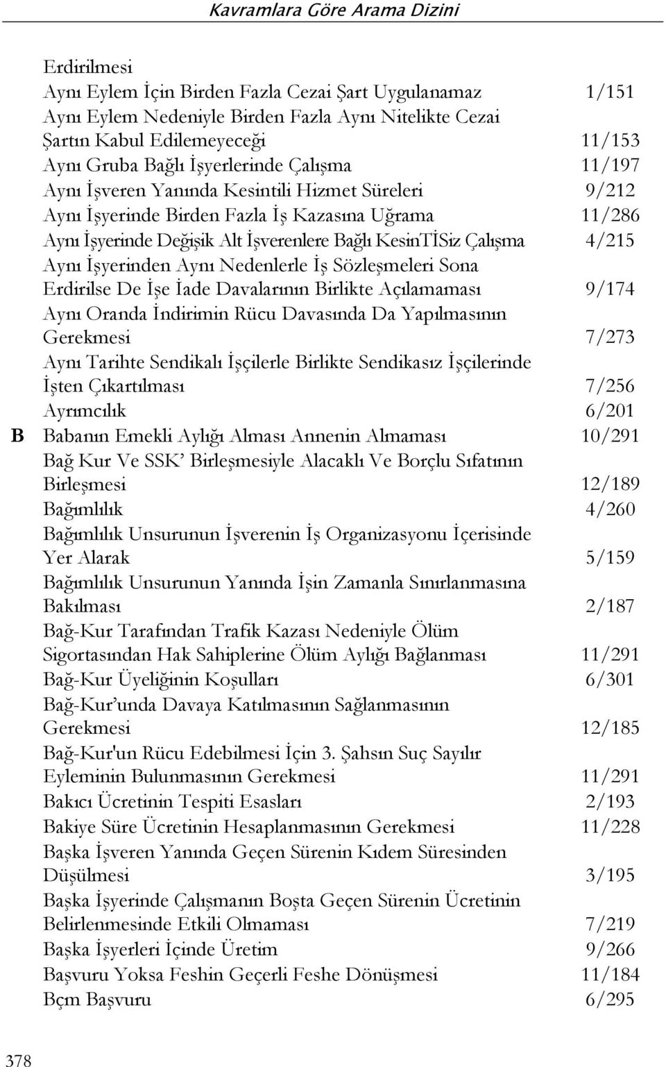 Aynı Nedenlerle İş Sözleşmeleri Sona Erdirilse De İşe İade Davalarının Birlikte Açılamaması 9/174 Aynı Oranda İndirimin Rücu Davasında Da Yapılmasının Gerekmesi 7/273 Aynı Tarihte Sendikalı İşçilerle