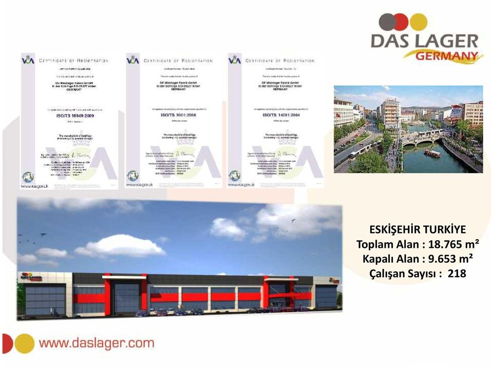 765 m² Kapalı Alan :