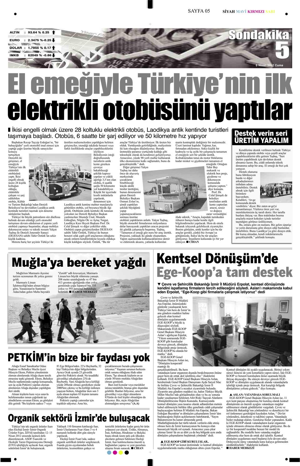 tartışırken Denizlili iki girişimci, el emeğiyle Türkiye nin ilk elektrikli otobüsünü yaptı.