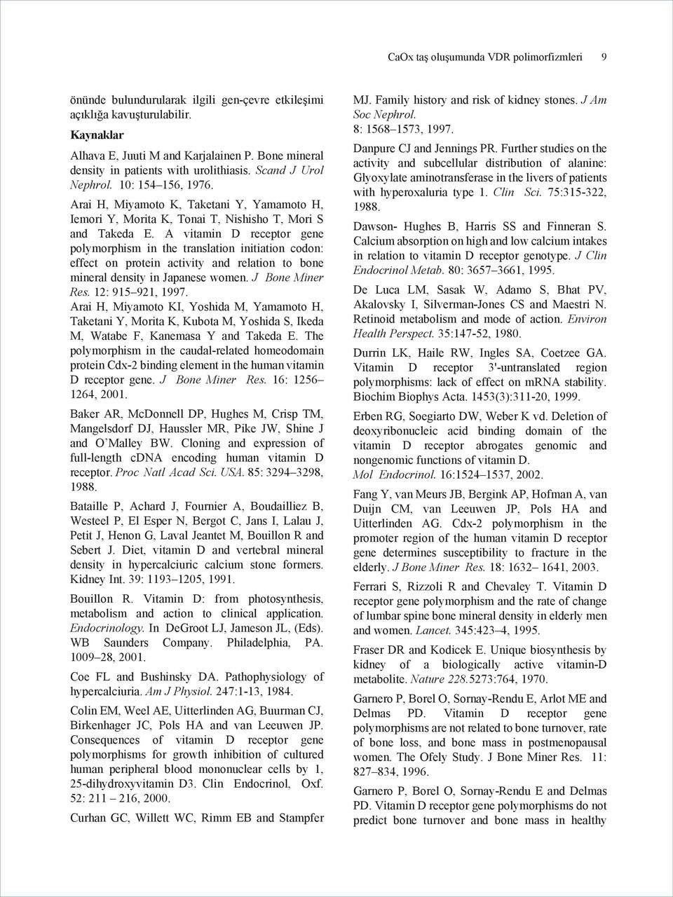 A vitamin D receptor gene polymorphism in the translation initiation codon: effect on protein activity and relation to bone mineral density in Japanese women. J Bone Miner Res. 12: 915 921, 1997.