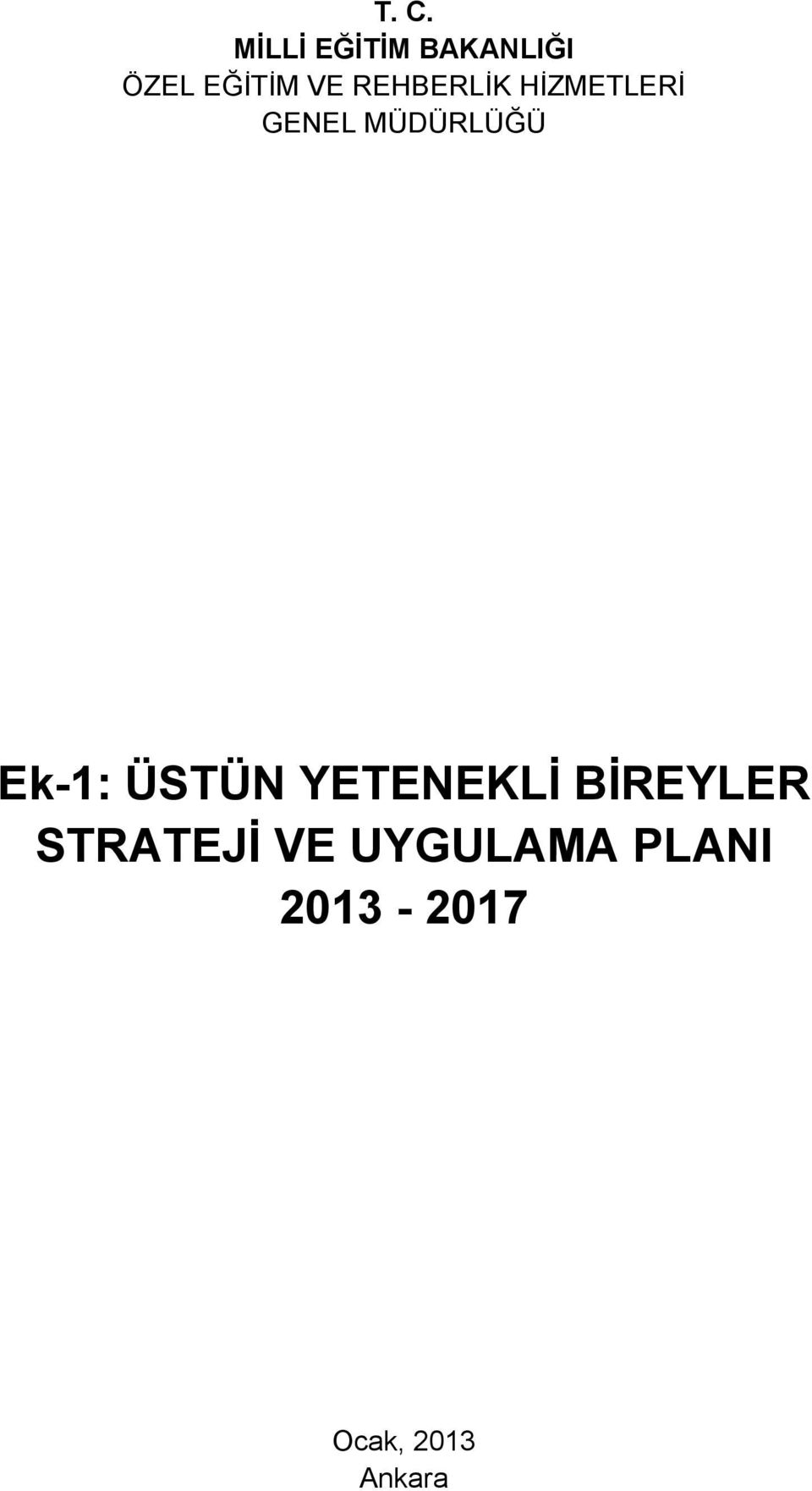 Ek-1: ÜSTÜN YETENEKLİ BİREYLER STRATEJİ