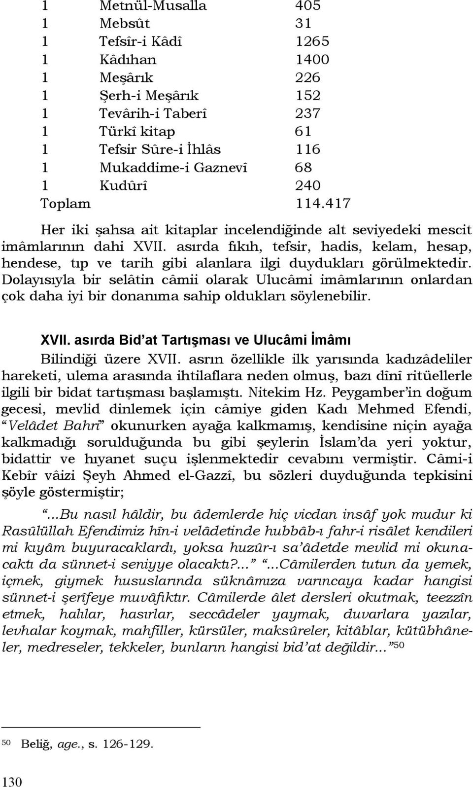 asırda fıkıh, tefsir, hadis, kelam, hesap, hendese, tıp ve tarih gibi alanlara ilgi duydukları görülmektedir.