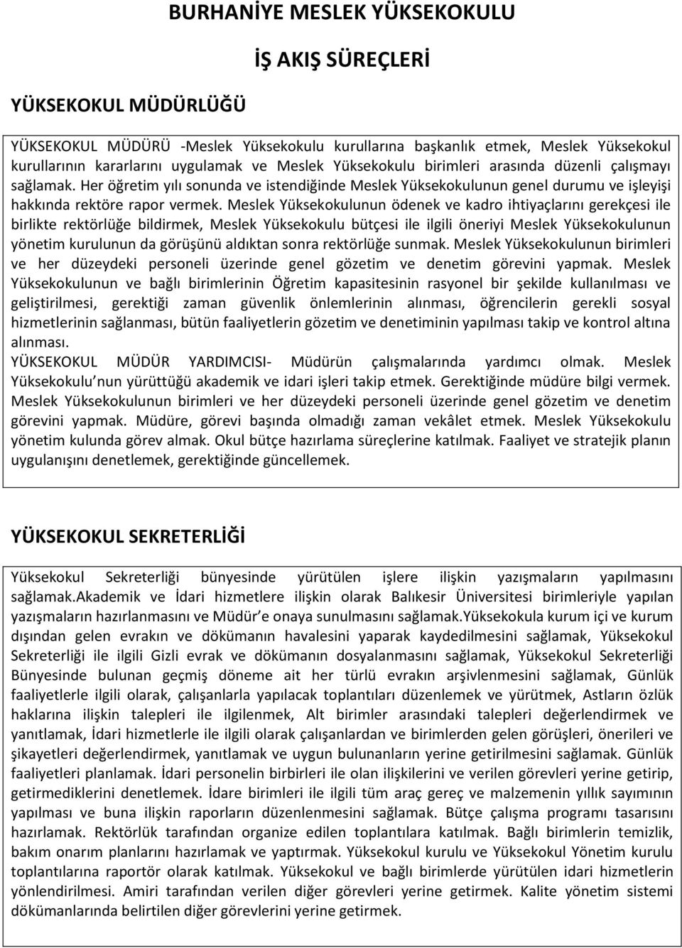 Meslek Yüksekokulunun ödenek ve kadro ihtiyaçlarını gerekçesi ile birlikte rektörlüğe bildirmek, Meslek Yüksekokulu bütçesi ile ilgili öneriyi Meslek Yüksekokulunun yönetim kurulunun da görüşünü