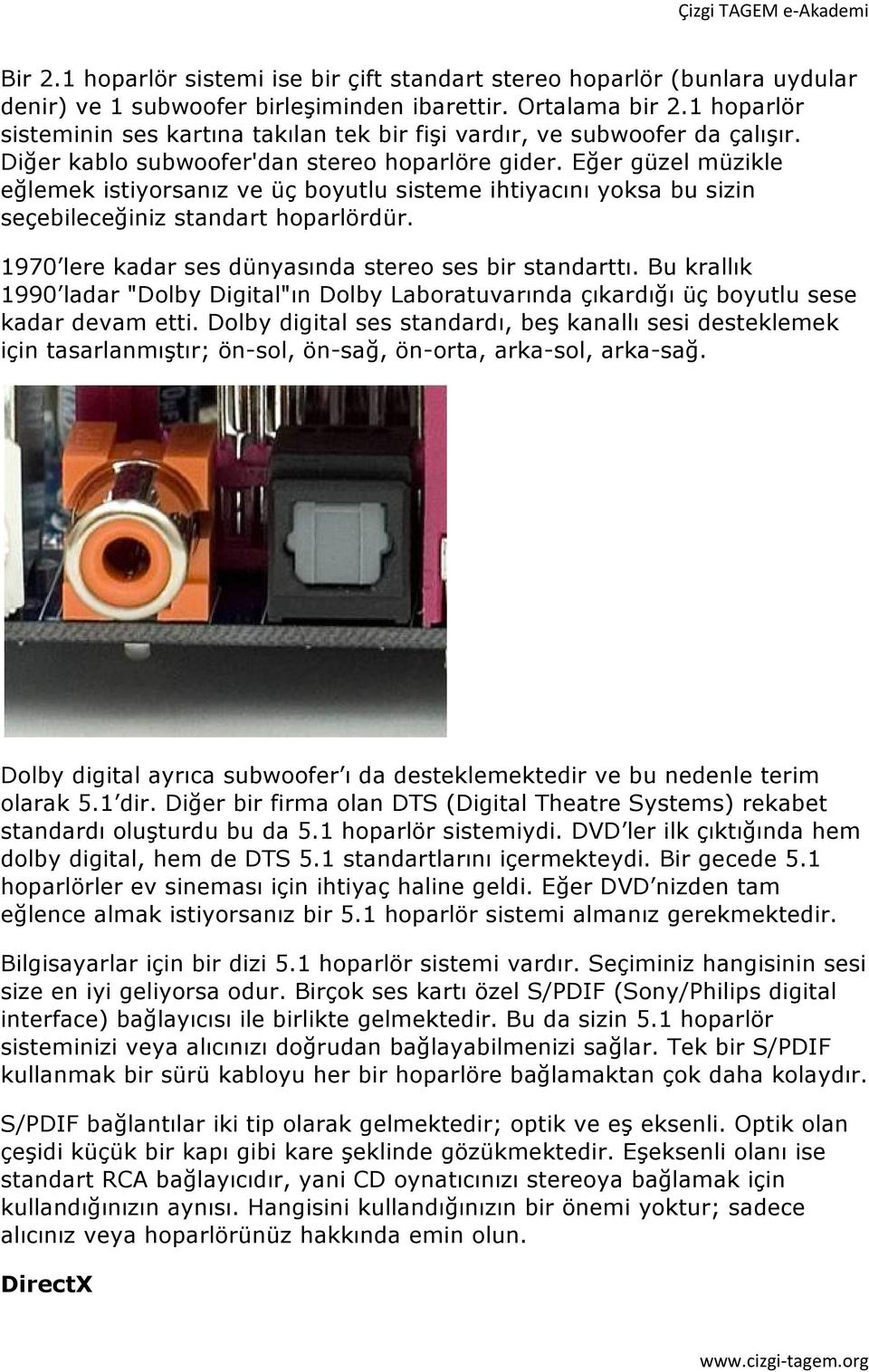 Eğer güzel müzikle eğlemek istiyorsanız ve üç boyutlu sisteme ihtiyacını yoksa bu sizin seçebileceğiniz standart hoparlördür. 1970 lere kadar ses dünyasında stereo ses bir standarttı.