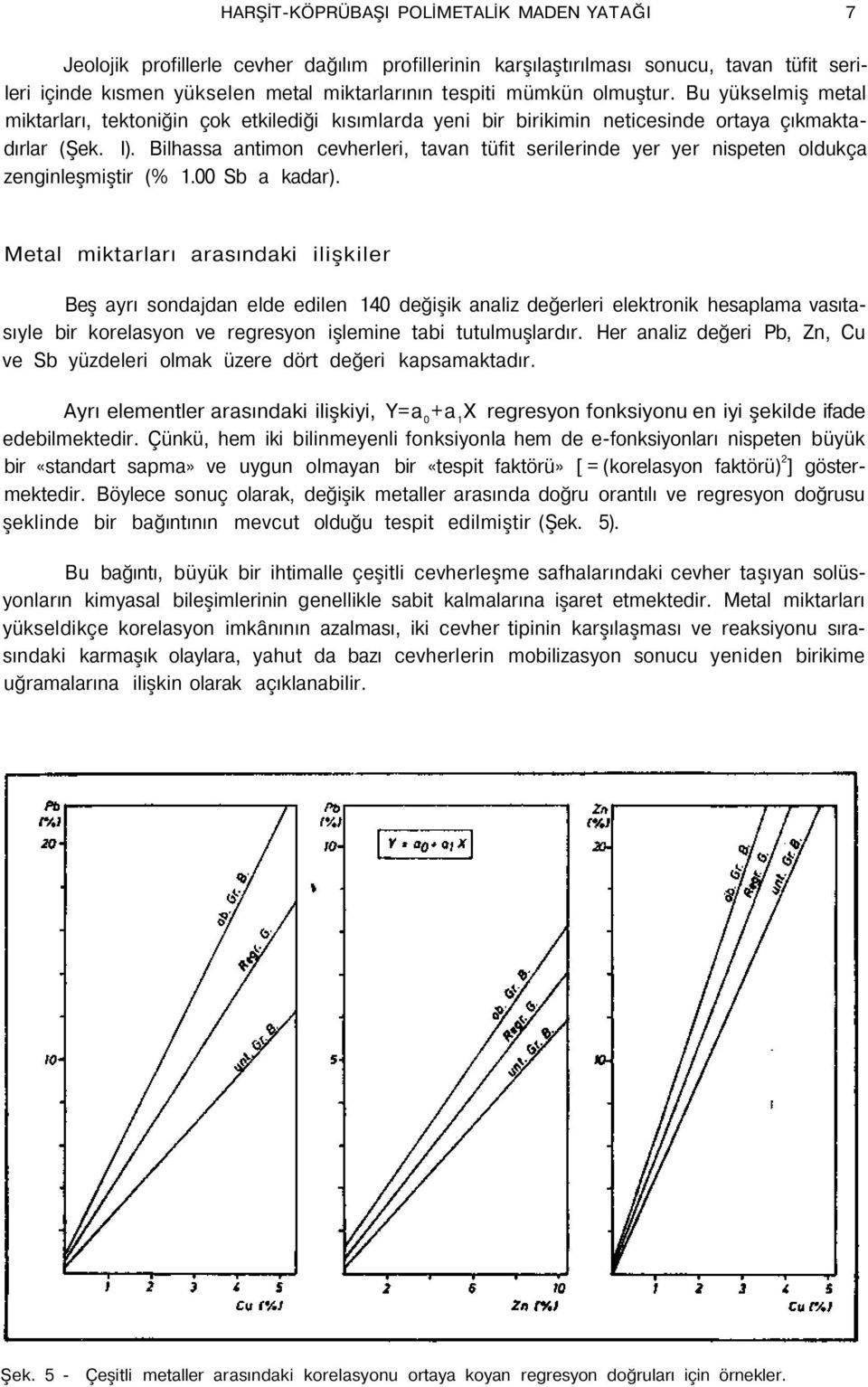 Bilhassa antimon cevherleri, tavan tüfit serilerinde yer yer nispeten oldukça zenginleşmiştir (% 1.00 Sb a kadar).