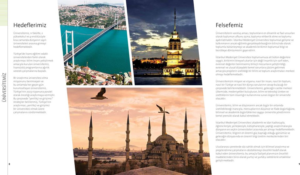 Bir araştırma üniversitesi olma misyonunu benimseyen ve bu anlamda her geçen gün kurumsallaşan üniversitemiz, Türkiye nin 2023 vizyonuna paralel olarak önceliği araştırmaya vermiştir.