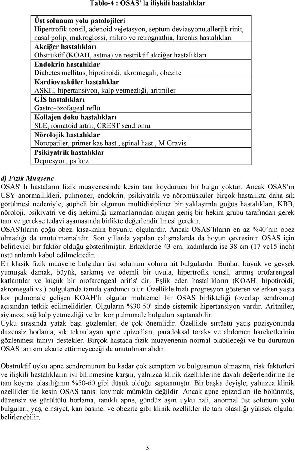 hastalıklar ASKH, hipertansiyon, kalp yetmezliği, aritmiler GİS hastalıkları Gastro-özofageal reflü Kollajen doku hastalıkları SLE, romatoid artrit, CREST sendromu Nörolojik hastalıklar Nöropatiler,