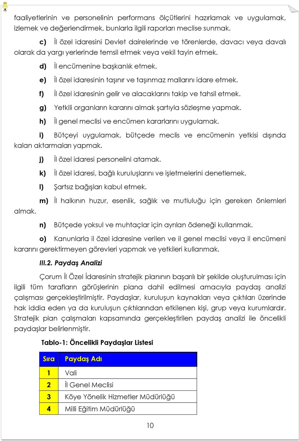 e) İl özel idaresinin taşınır ve taşınmaz mallarını idare etmek. f) İl özel idaresinin gelir ve alacaklarını takip ve tahsil etmek. g) Yetkili organların kararını almak şartıyla sözleşme yapmak.