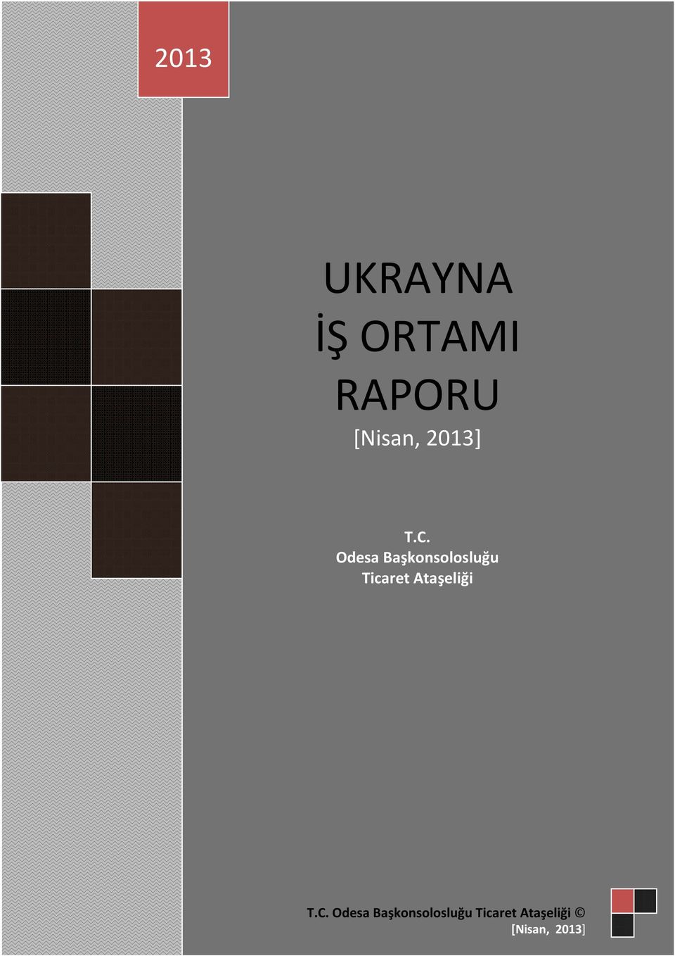 UKRAYNA İŞ ORTAMI RAPORU [Nisan, 2013] T.C.  T.