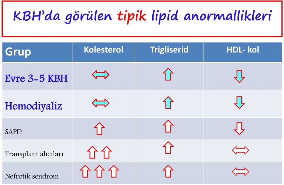 Trigliserid HDL- kol Evre 3-5 KBH