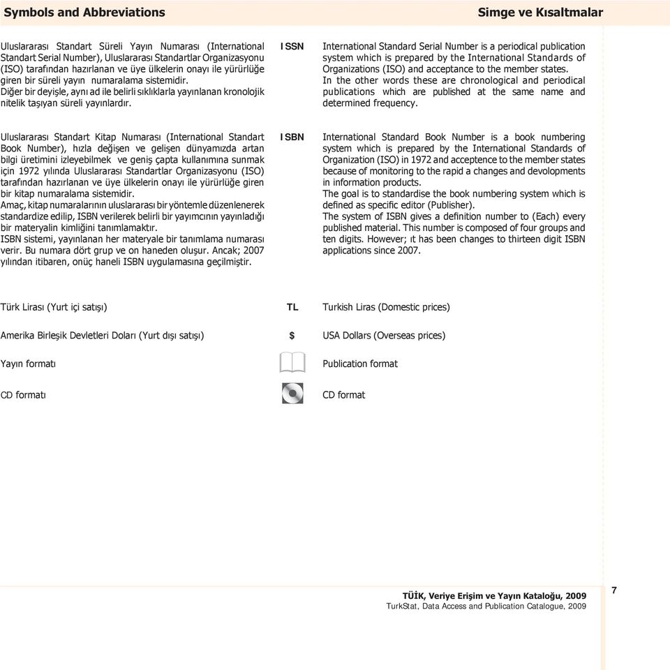 ISSN International Standard Serial Number is a periodical publication system which is prepared by the International Standards of Organizations (ISO) and acceptance to the member states.