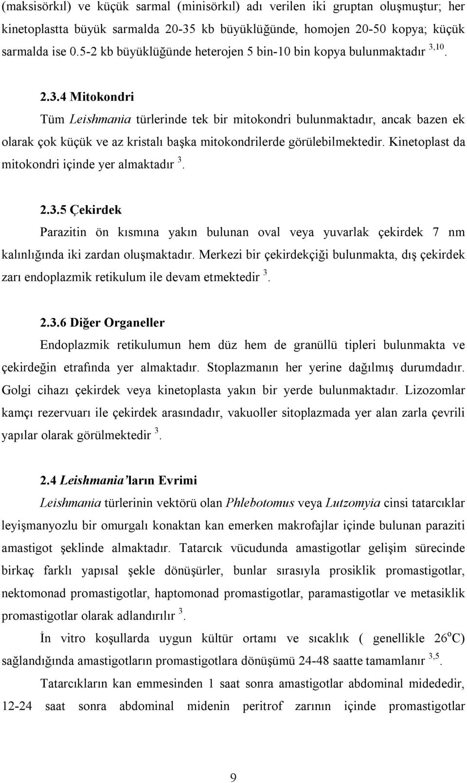 10. 2.3.4 Mitokondri Tüm Leishmania türlerinde tek bir mitokondri bulunmaktadır, ancak bazen ek olarak çok küçük ve az kristalı başka mitokondrilerde görülebilmektedir.