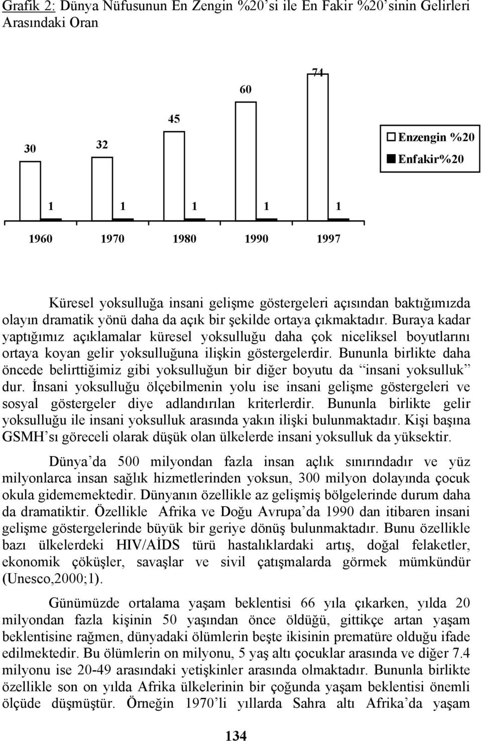 Buraya kadar yaptığımız açıklamalar küresel yoksulluğu daha çok niceliksel boyutlarını ortaya koyan gelir yoksulluğuna ilişkin göstergelerdir.