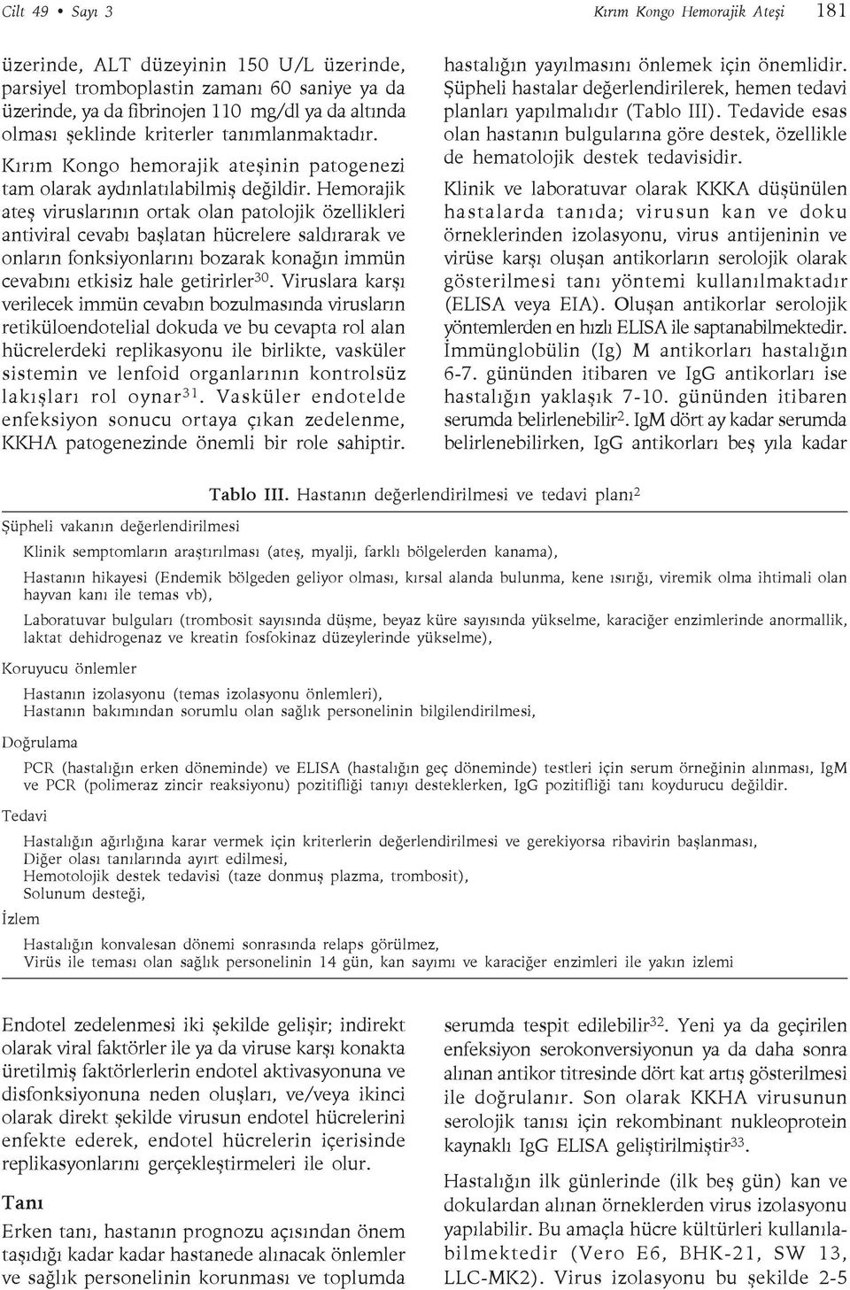 Hemorajik ateş viruslarının ortak olan patolojik özellikleri antiviral cevabı başlatan hücrelere saldırarak ve onların fonksiyonlarını bozarak konağın immün cevabını etkisiz hale getirirler 30.