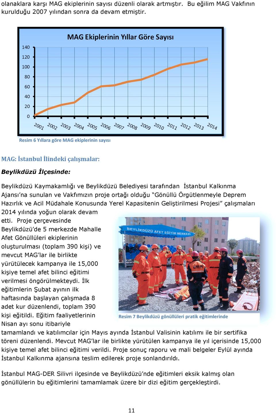 Vakfımızın proje ortağı olduğu Gönüllü Örgütlenmeyle Deprem Hazırlık ve Acil Müdahale Konusunda Yerel Kapasitenin Geliştirilmesi Projesi çalışmaları 2014 yılında yoğun olarak devam etti.