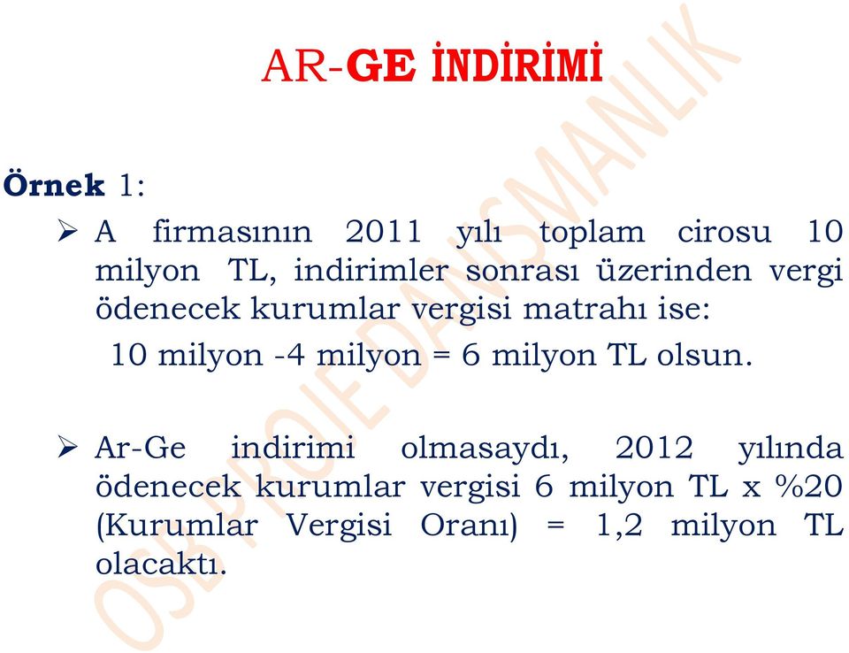 milyon -4 milyon = 6 milyon TL olsun.