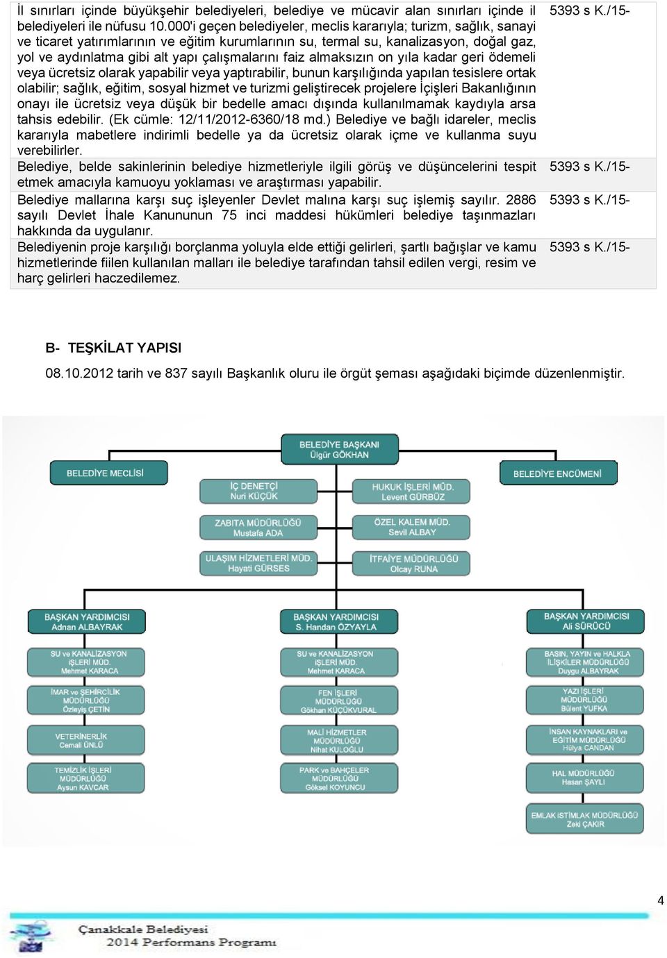 çalışmalarını faiz almaksızın on yıla kadar geri ödemeli veya ücretsiz olarak yapabilir veya yaptırabilir, bunun karşılığında yapılan tesislere ortak olabilir; sağlık, eğitim, sosyal hizmet ve