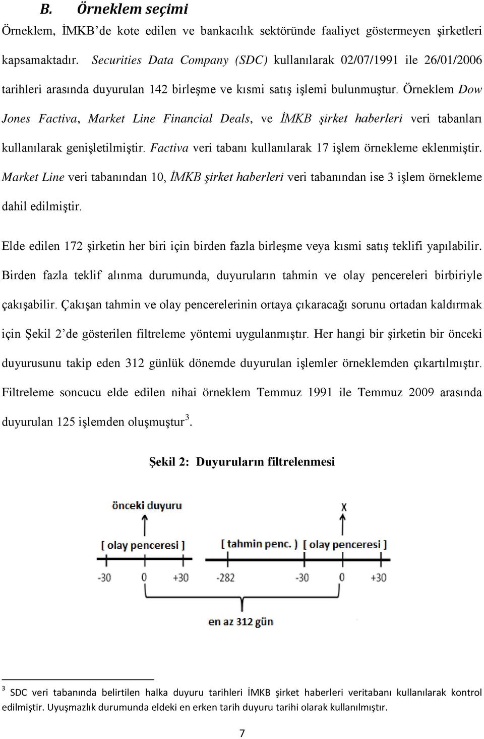 Örneklem Dow Jones Factiva, Market Line Financial Deals, ve İMKB şirket haberleri veri tabanları kullanılarak genişletilmiştir. Factiva veri tabanı kullanılarak 17 işlem örnekleme eklenmiştir.