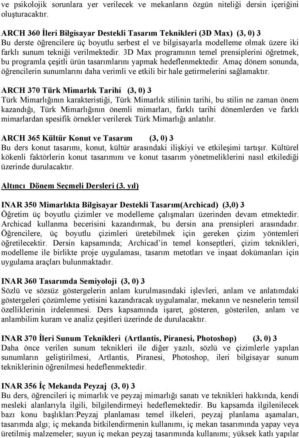 3D Max programının temel prensiplerini öğretmek, bu programla çeşitli ürün tasarımlarını yapmak hedeflenmektedir.