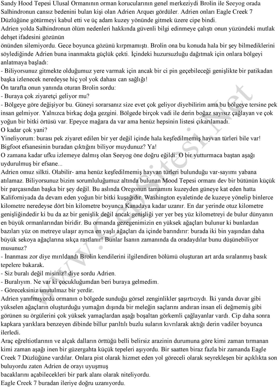 Adrien yolda Salhindronun ölüm nedenleri hakkında güvenli bilgi edinmeye çalıştı onun yüzündeki mutlak dehşet ifadesini gözünün önünden silemiyordu. Gece boyunca gözünü kırpmamıştı.