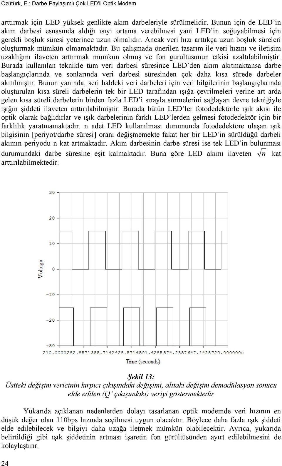 Ancak veri hızı arttıkça uzun boşluk süreleri oluşturmak mümkün olmamaktadır.