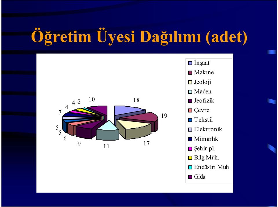 18 17 19 Jeofizik Çevre Tekstil Elektronik