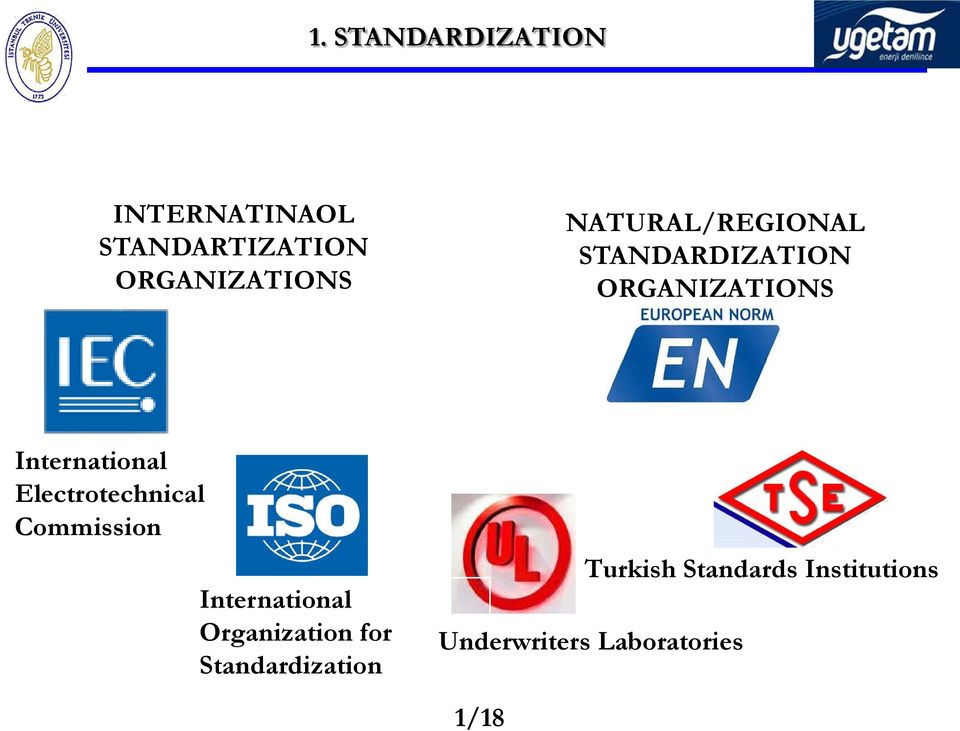 Electrotechnical Commission International Organization for