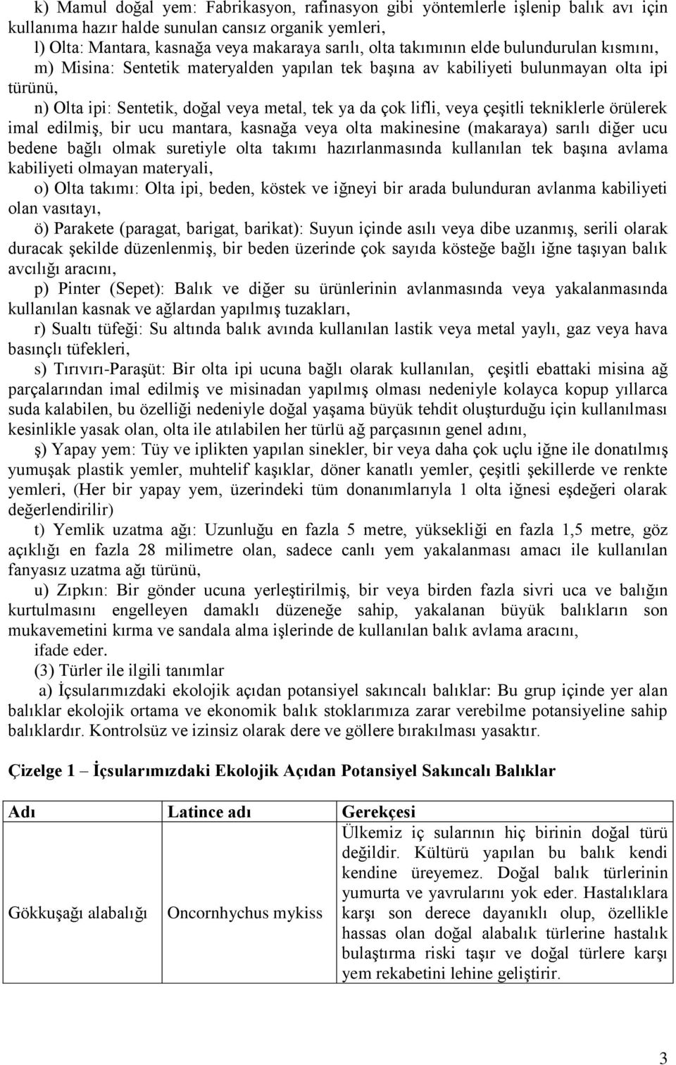 çeşitli tekniklerle örülerek imal edilmiş, bir ucu mantara, kasnağa veya olta makinesine (makaraya) sarılı diğer ucu bedene bağlı olmak suretiyle olta takımı hazırlanmasında kullanılan tek başına