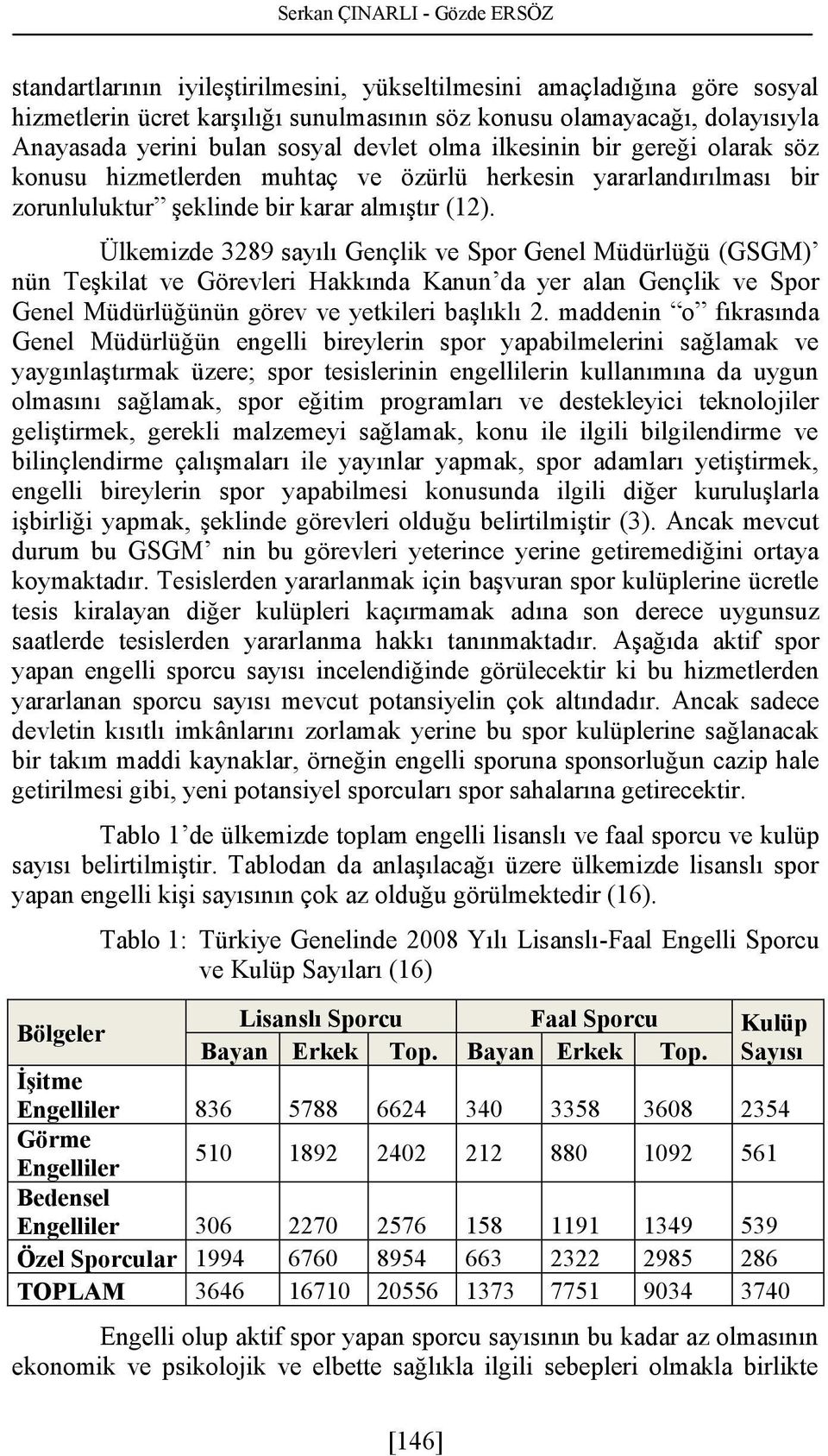 Ülkemizde 3289 sayılı Gençlik ve Spor Genel Müdürlüğü (GSGM) nün Teşkilat ve Görevleri Hakkında Kanun da yer alan Gençlik ve Spor Genel Müdürlüğünün görev ve yetkileri başlıklı 2.