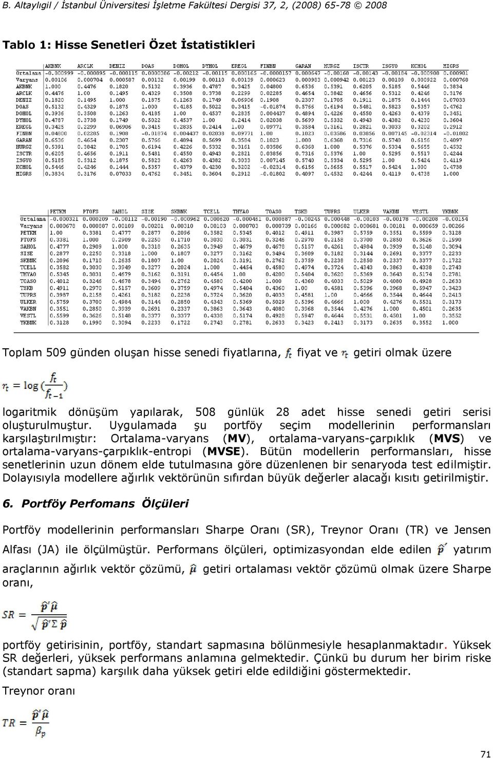 Bütün modellerin performansları, hisse senetlerinin uzun dönem elde tutulmasına göre düzenlenen bir senaryoda test edilmiştir.