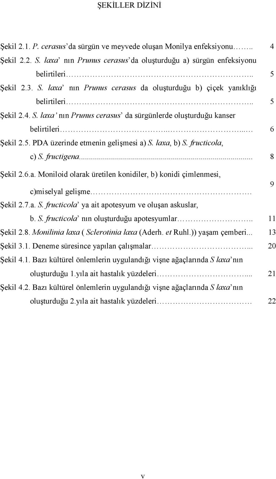 Şekil 2.7.a. S. fructicola ya ait apotesyum ve oluşan askuslar, b. S. fructicola nın oluşturduğu apotesyumlar.. 11 Şekil 2.8. Monilinia laxa ( Sclerotinia laxa (Aderh. et Ruhl.)) yaşam çemberi.