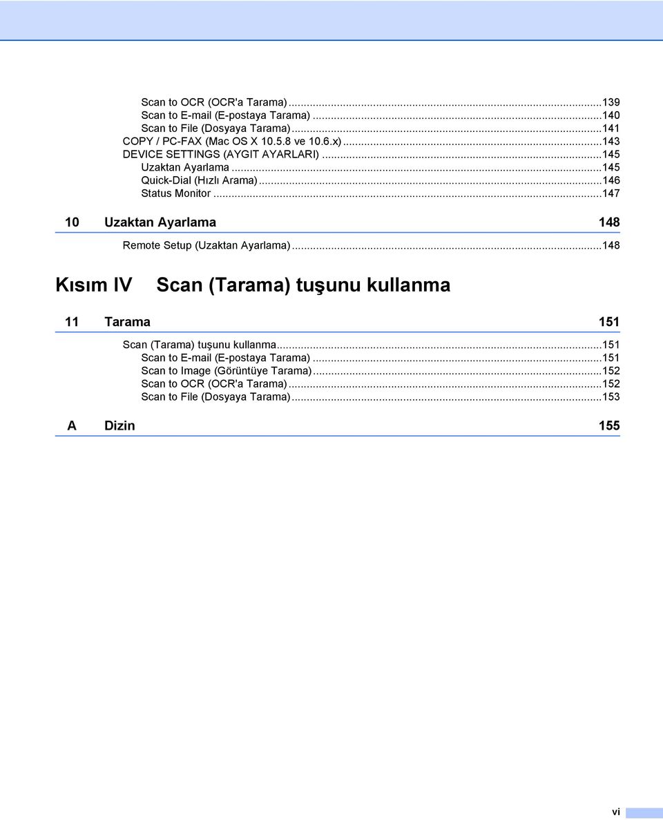 ..147 10 Uzaktan Ayarlama 148 Remote Setup (Uzaktan Ayarlama).