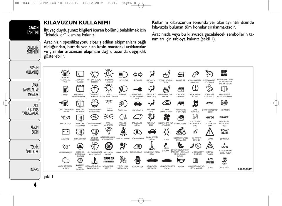 Kullan m k lavuzunun sonunda yer alan ayr nt l dizinde k lavuzda bulunan tüm konular s ralanmaktad r.