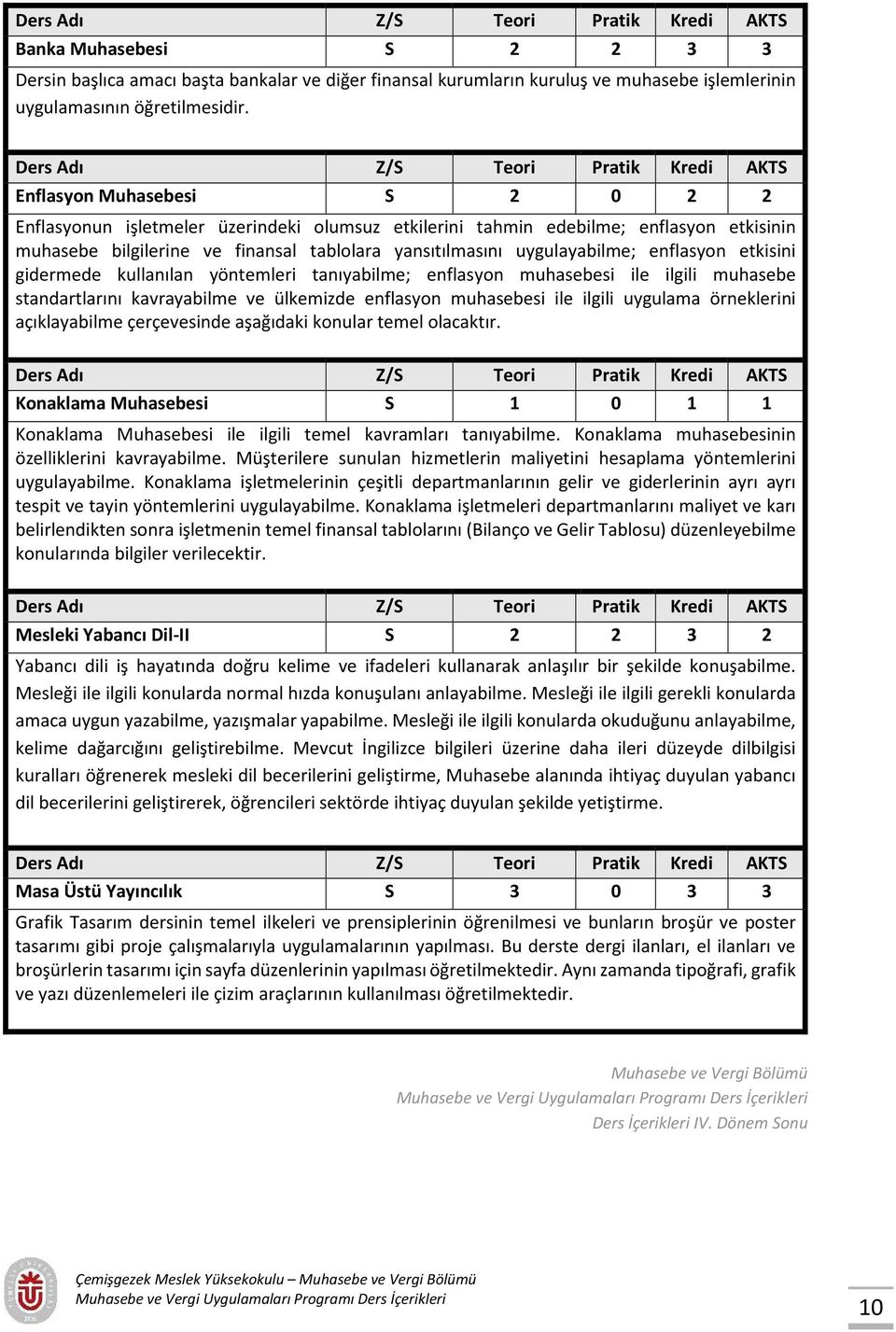 enflasyon etkisini gidermede kullanılan yöntemleri tanıyabilme; enflasyon muhasebesi ile ilgili muhasebe standartlarını kavrayabilme ve ülkemizde enflasyon muhasebesi ile ilgili uygulama örneklerini