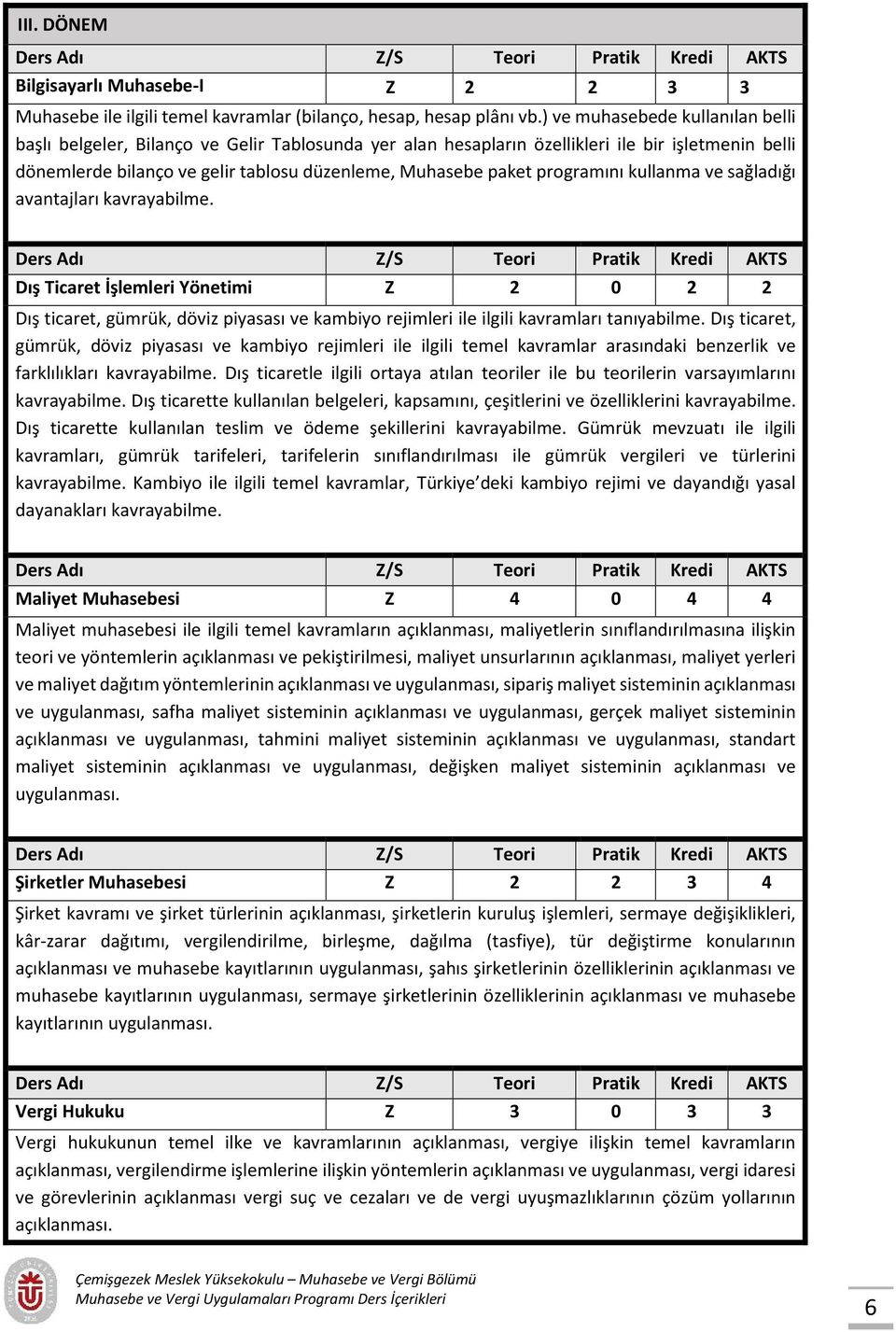 programını kullanma ve sağladığı avantajları kavrayabilme. Dış Ticaret İşlemleri Yönetimi Z 2 0 2 2 Dış ticaret, gümrük, döviz piyasası ve kambiyo rejimleri ile ilgili kavramları tanıyabilme.