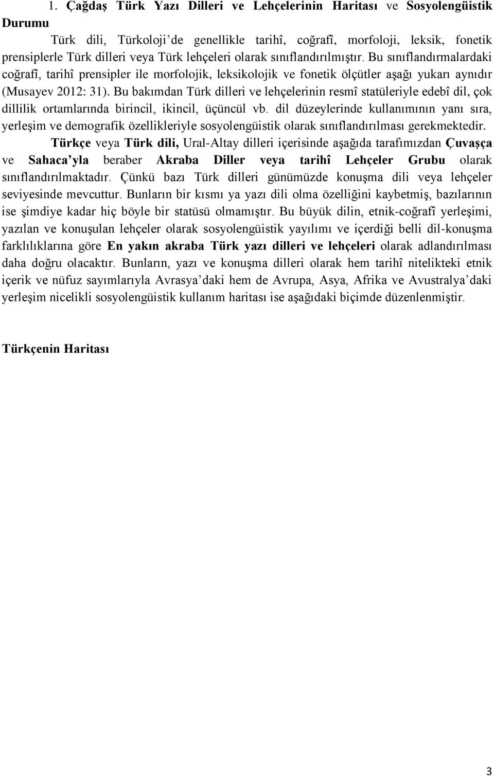 Bu bakımdan Türk dilleri ve lehçelerinin resmî statüleriyle edebî dil, çok dillilik ortamlarında birincil, ikincil, üçüncül vb.