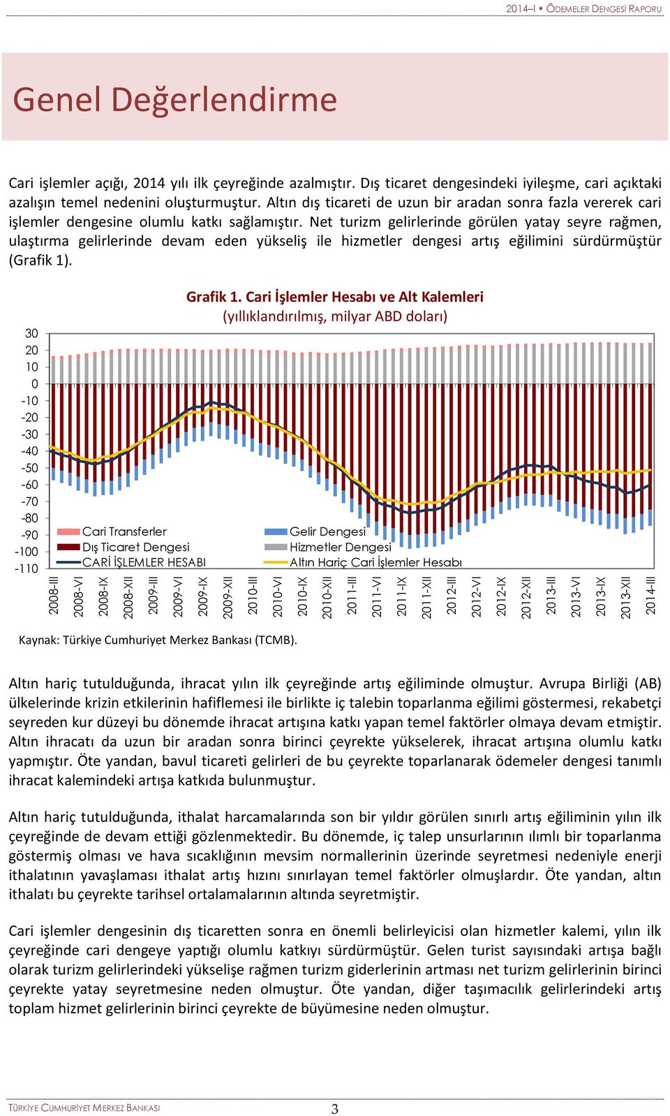 Altın dış ticareti de uzun bir aradan sonra fazla vererek cari işlemler dengesine olumlu katkı sağlamıştır.