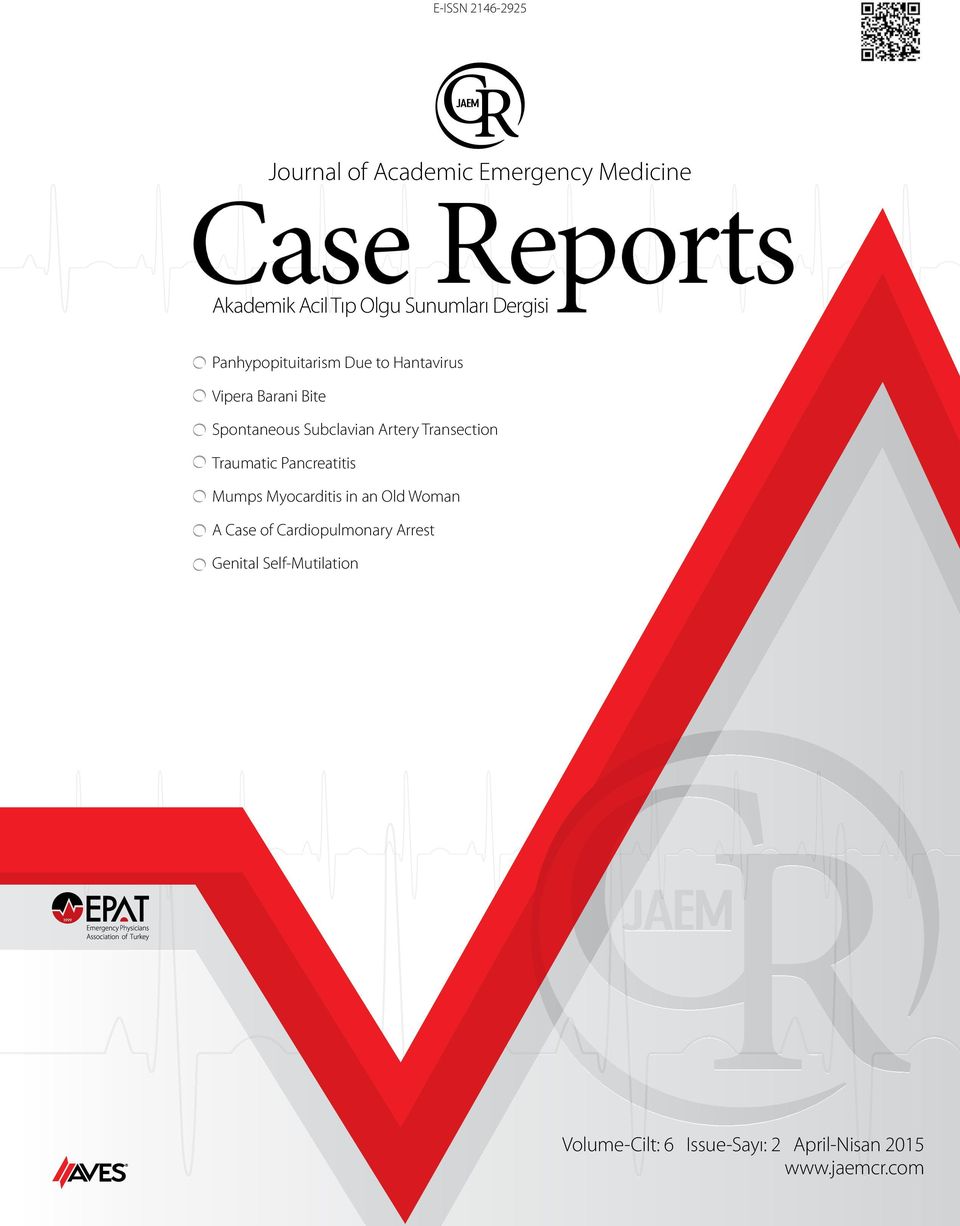 Transection Traumatic Pancreatitis Mumps Myocarditis in an Old Woman A Case of