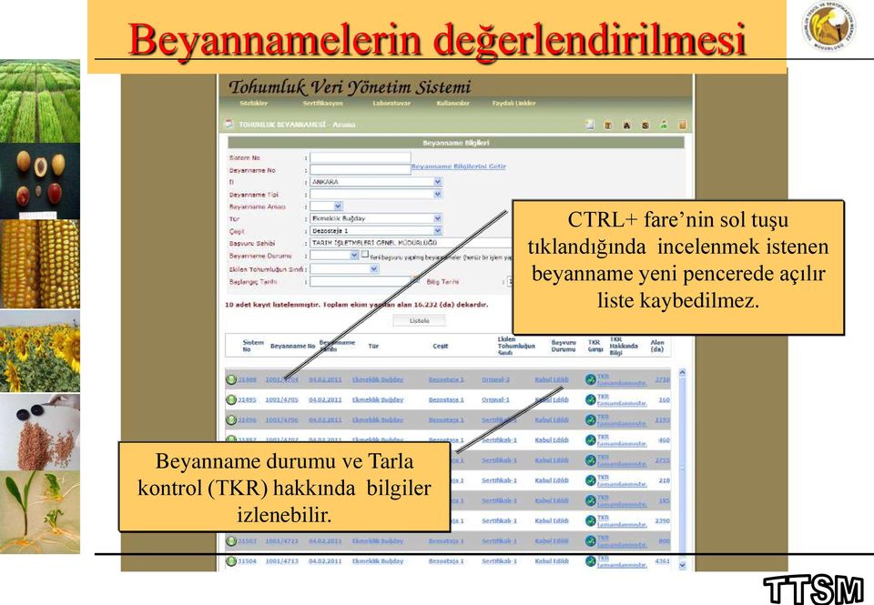 pencerede açılır liste kaybedilmez.