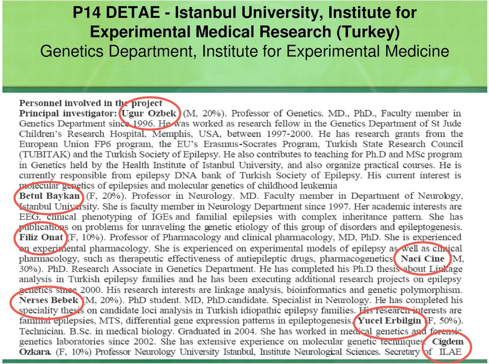 Research (Turkey) Genetics