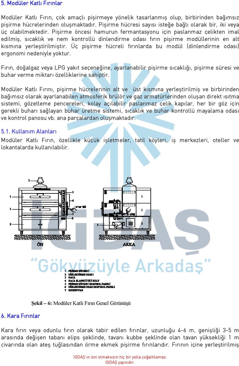 Pişirme öncesi hamurun fermantasyonu için paslanmaz çelikten imal edilmiş, sıcaklık ve nem kontrollü dinlendirme odası fırın pişirme modüllerinin en alt kısmına yerleştirilmiştir.