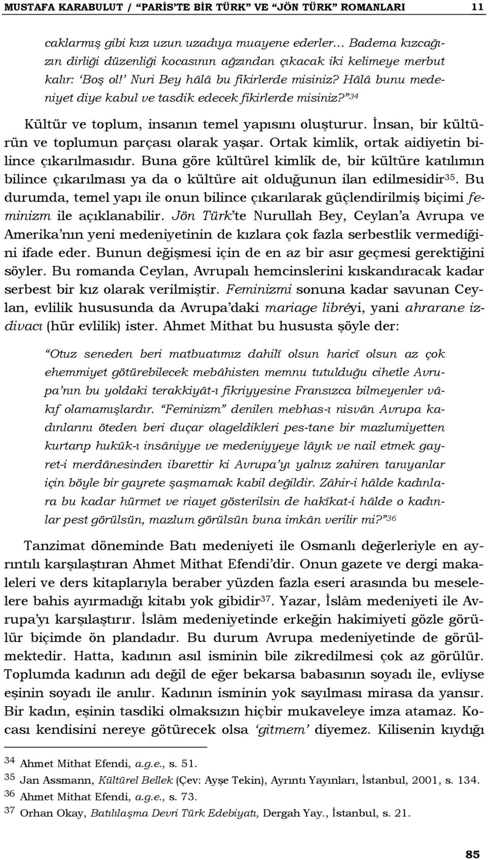 İnsan, bir kültürün ve toplumun parçası olarak yaşar. Ortak kimlik, ortak aidiyetin bilince çıkarılmasıdır.