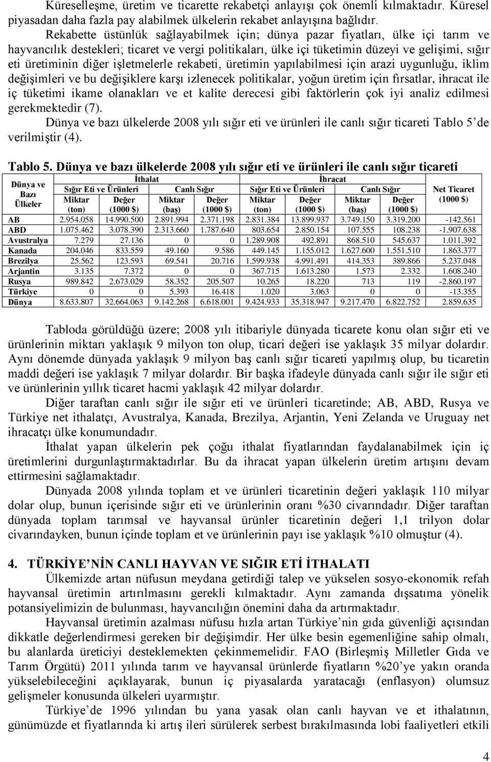 diğer işletmelerle rekabeti, üretimin yapılabilmesi için arazi uygunluğu, iklim değişimleri ve bu değişiklere karşı izlenecek politikalar, yoğun üretim için fırsatlar, ihracat ile iç tüketimi ikame